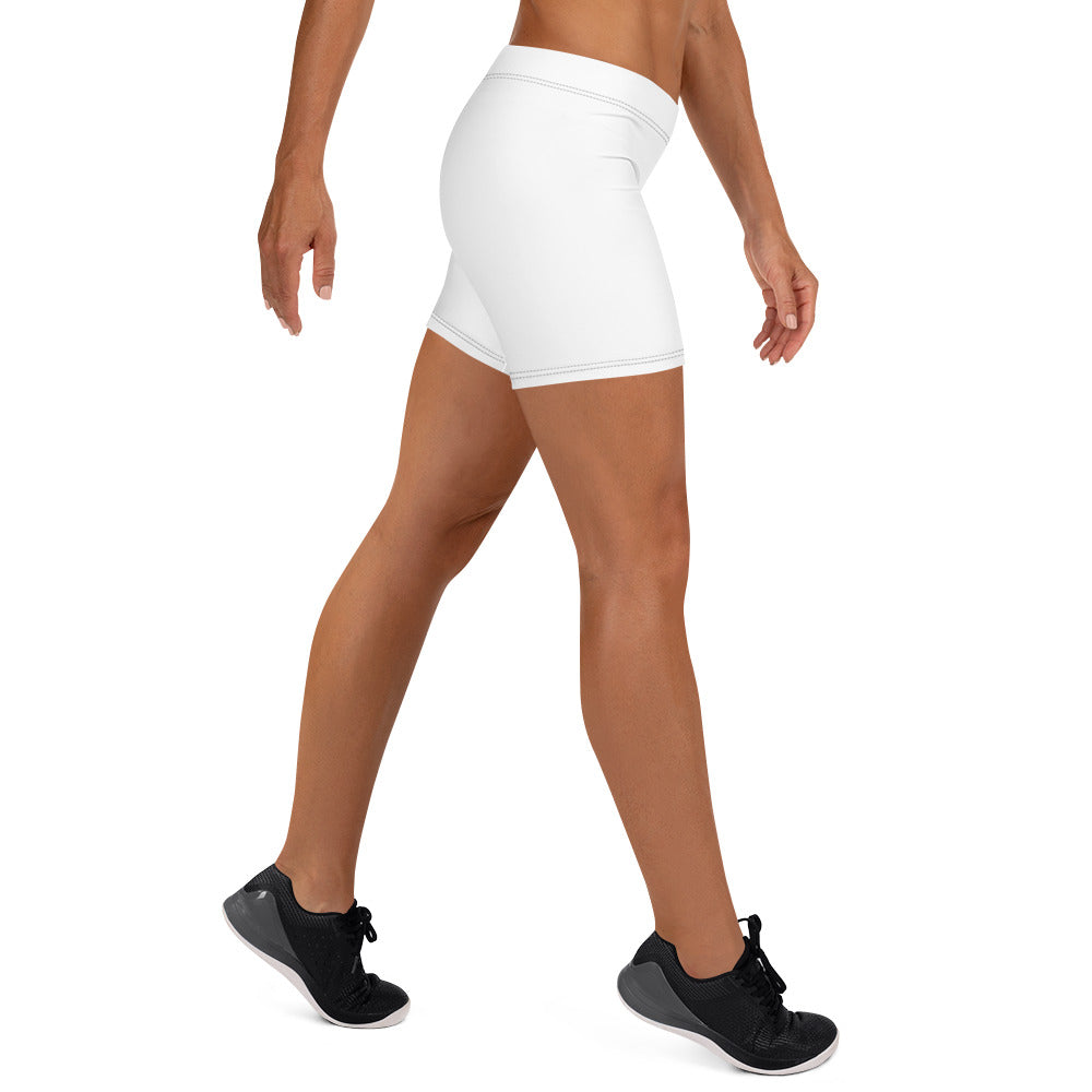 Black on White Shorts