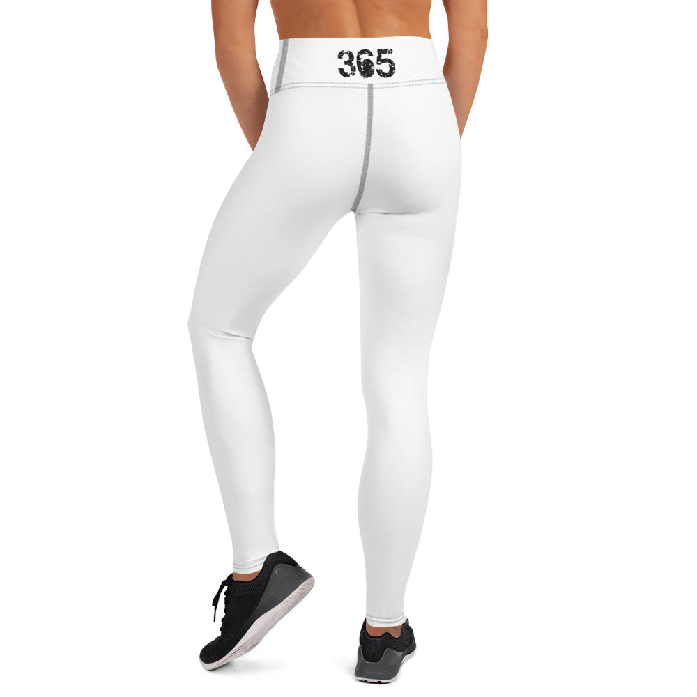 Black on White Yoga Leggings