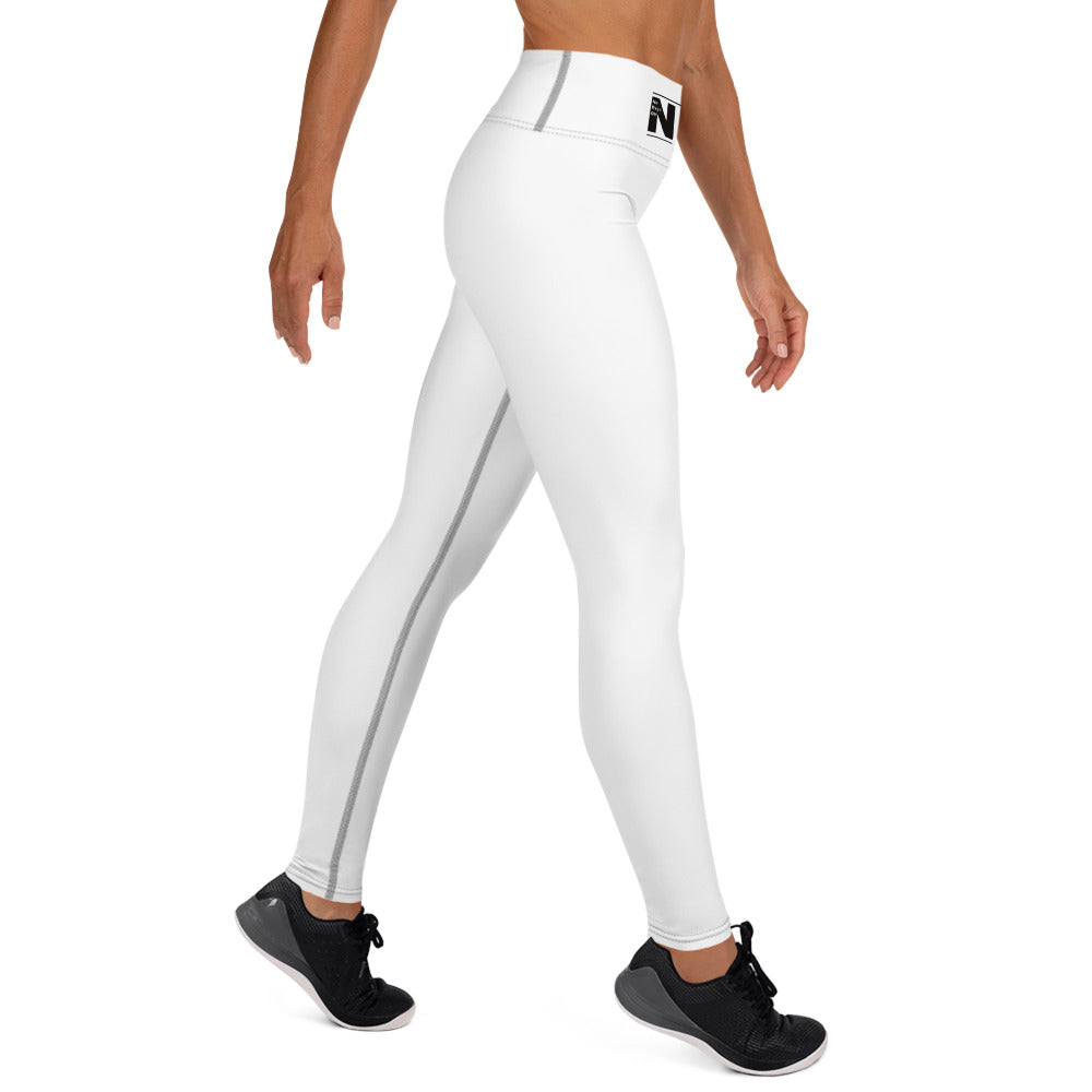 Black on White Yoga Leggings