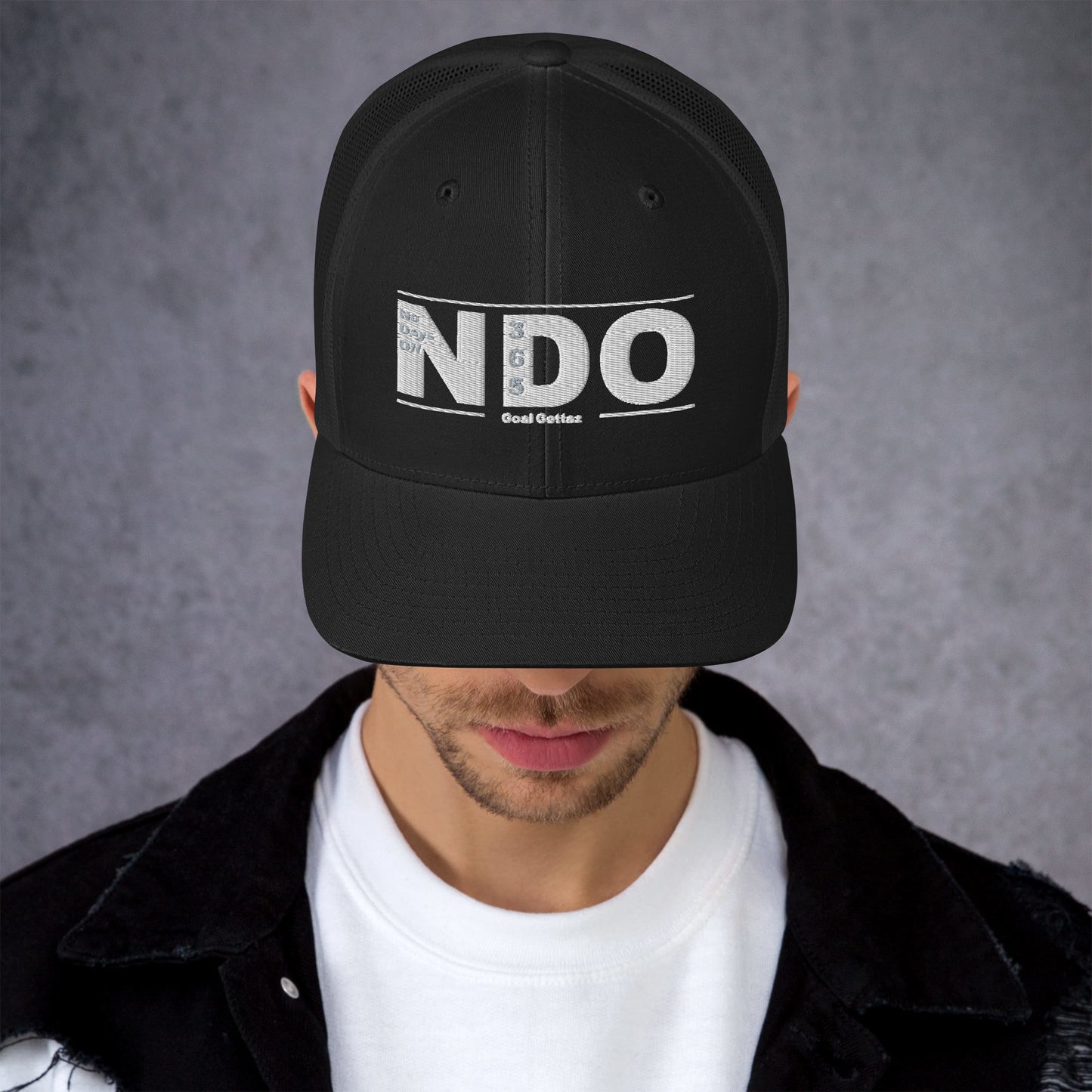 Trucker Cap with White Lettering