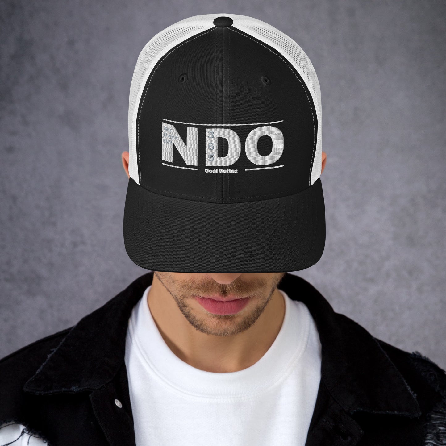 Trucker Cap with White Lettering