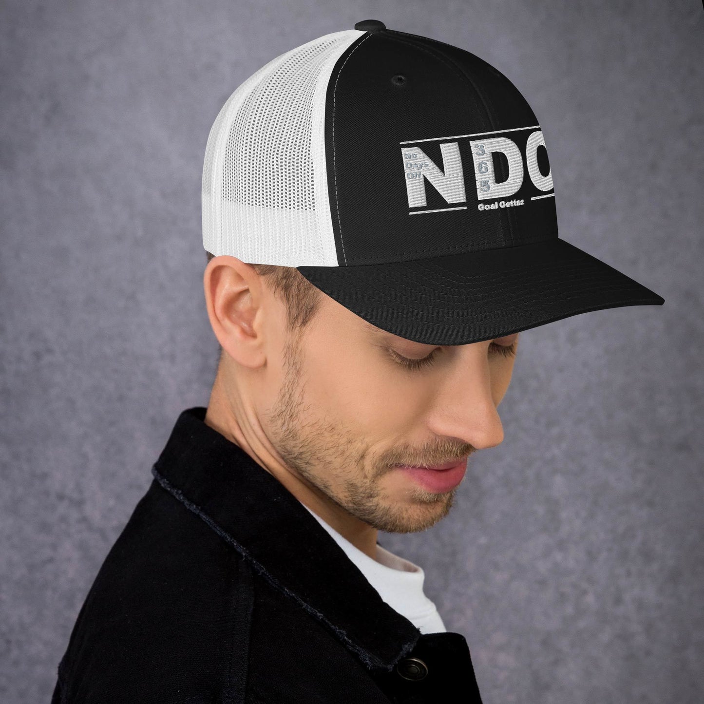 Trucker Cap with White Lettering