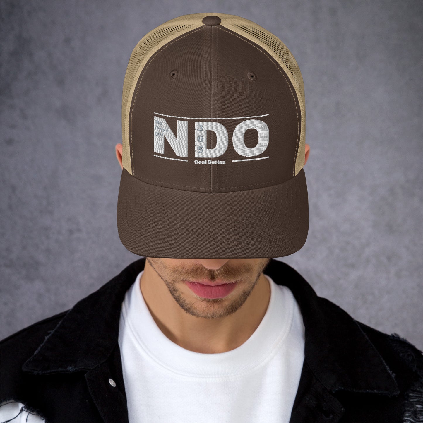 Trucker Cap with White Lettering