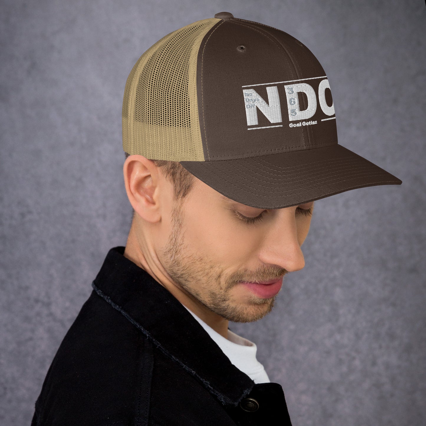 Trucker Cap with White Lettering