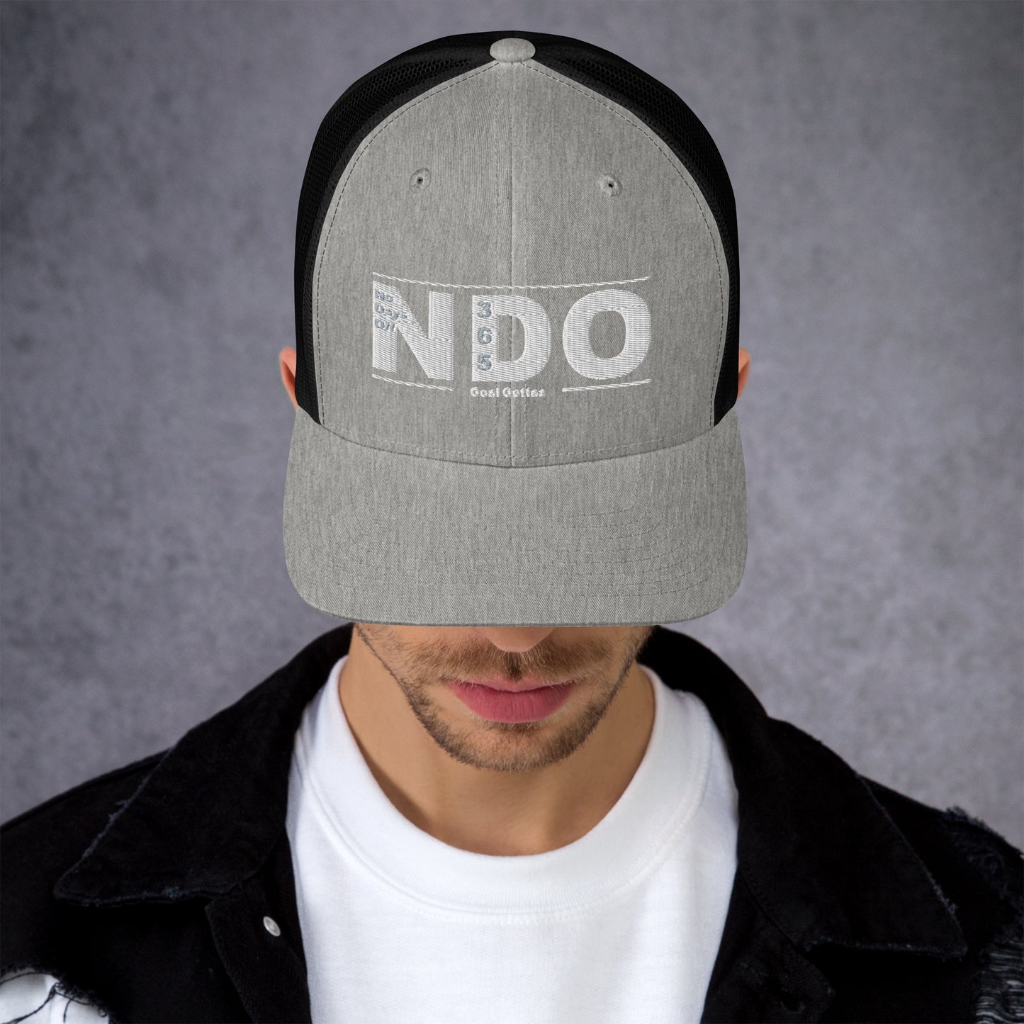Trucker Cap with White Lettering