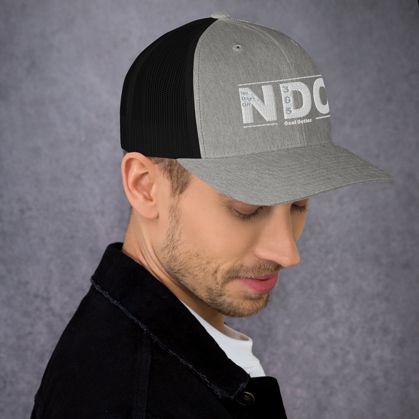 Trucker Cap with White Lettering