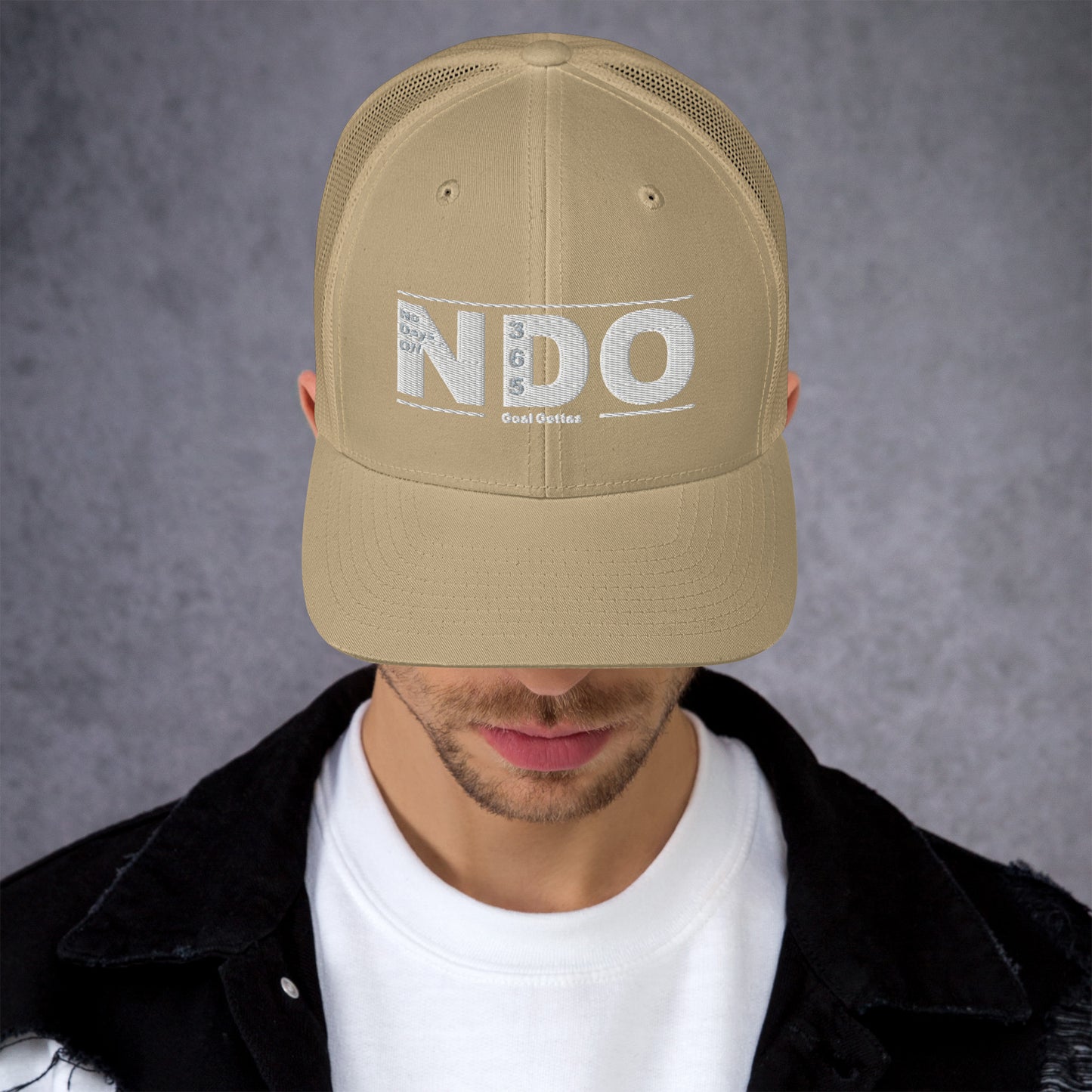 Trucker Cap with White Lettering