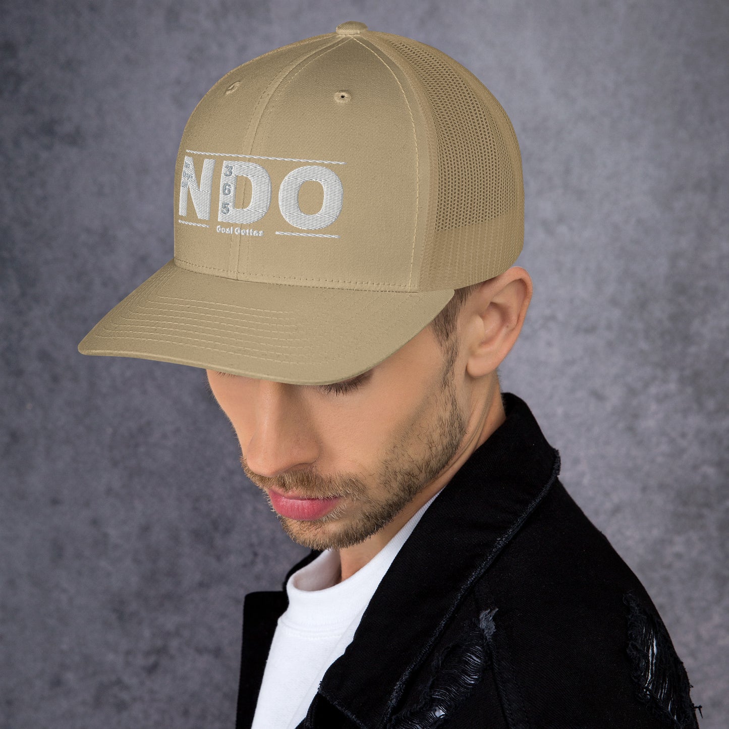 Trucker Cap with White Lettering