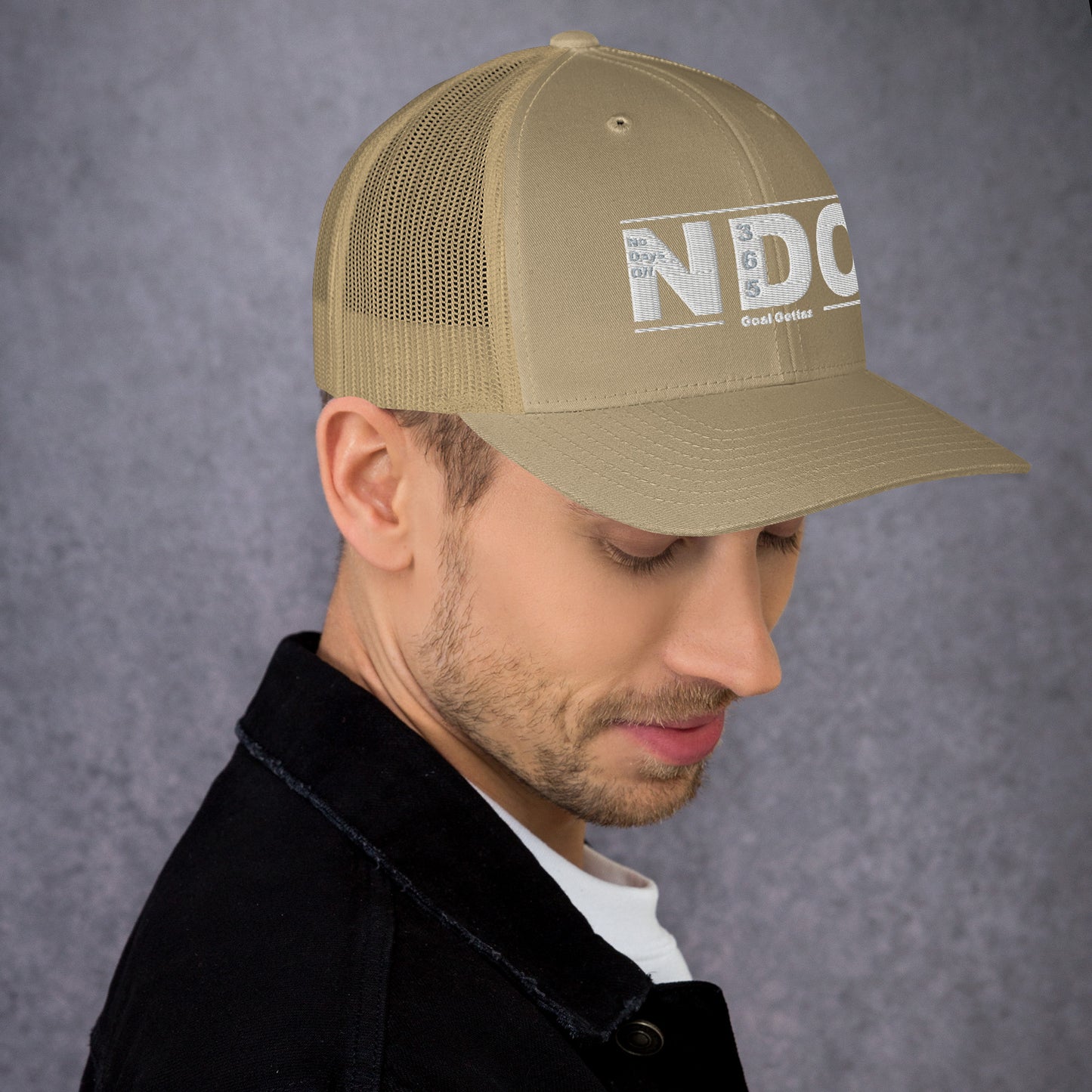 Trucker Cap with White Lettering