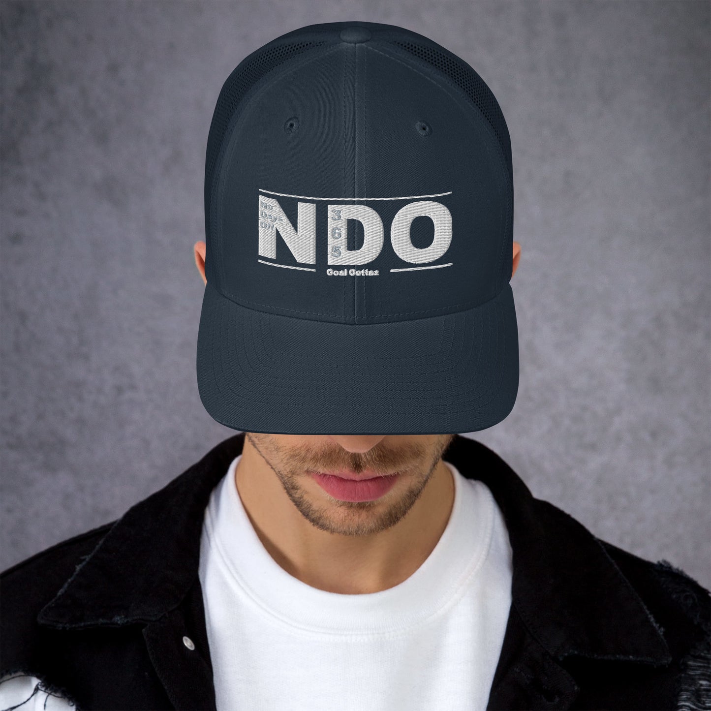 Trucker Cap with White Lettering