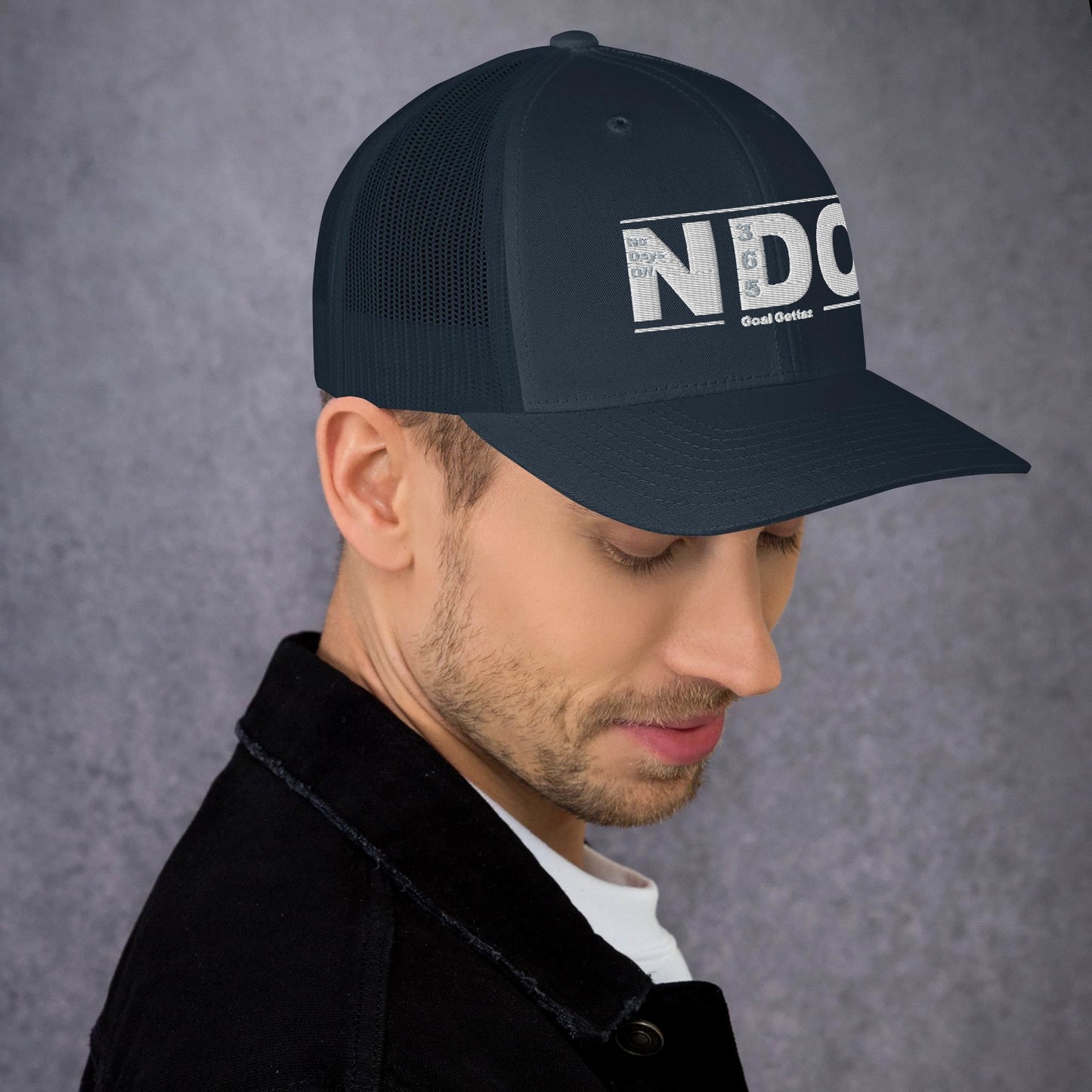 Trucker Cap with White Lettering