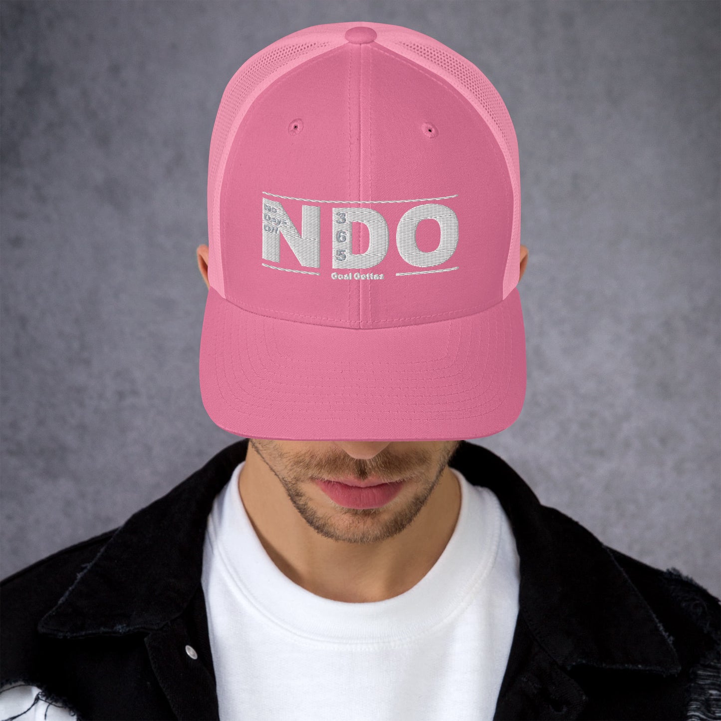Trucker Cap with White Lettering