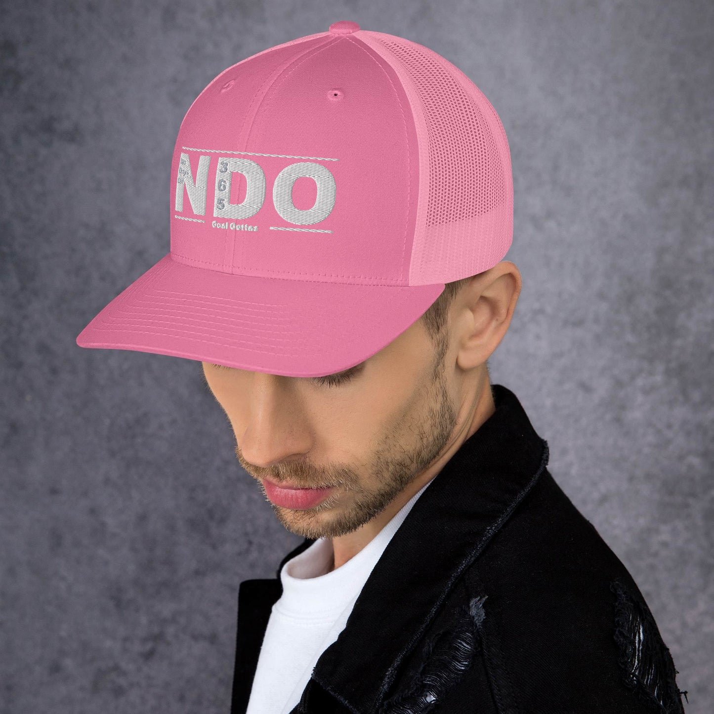 Trucker Cap with White Lettering