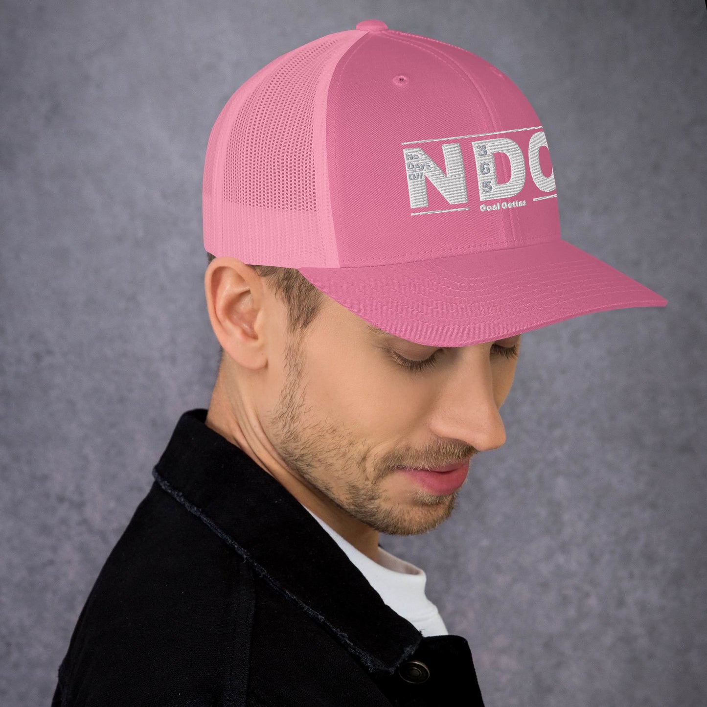 Trucker Cap with White Lettering
