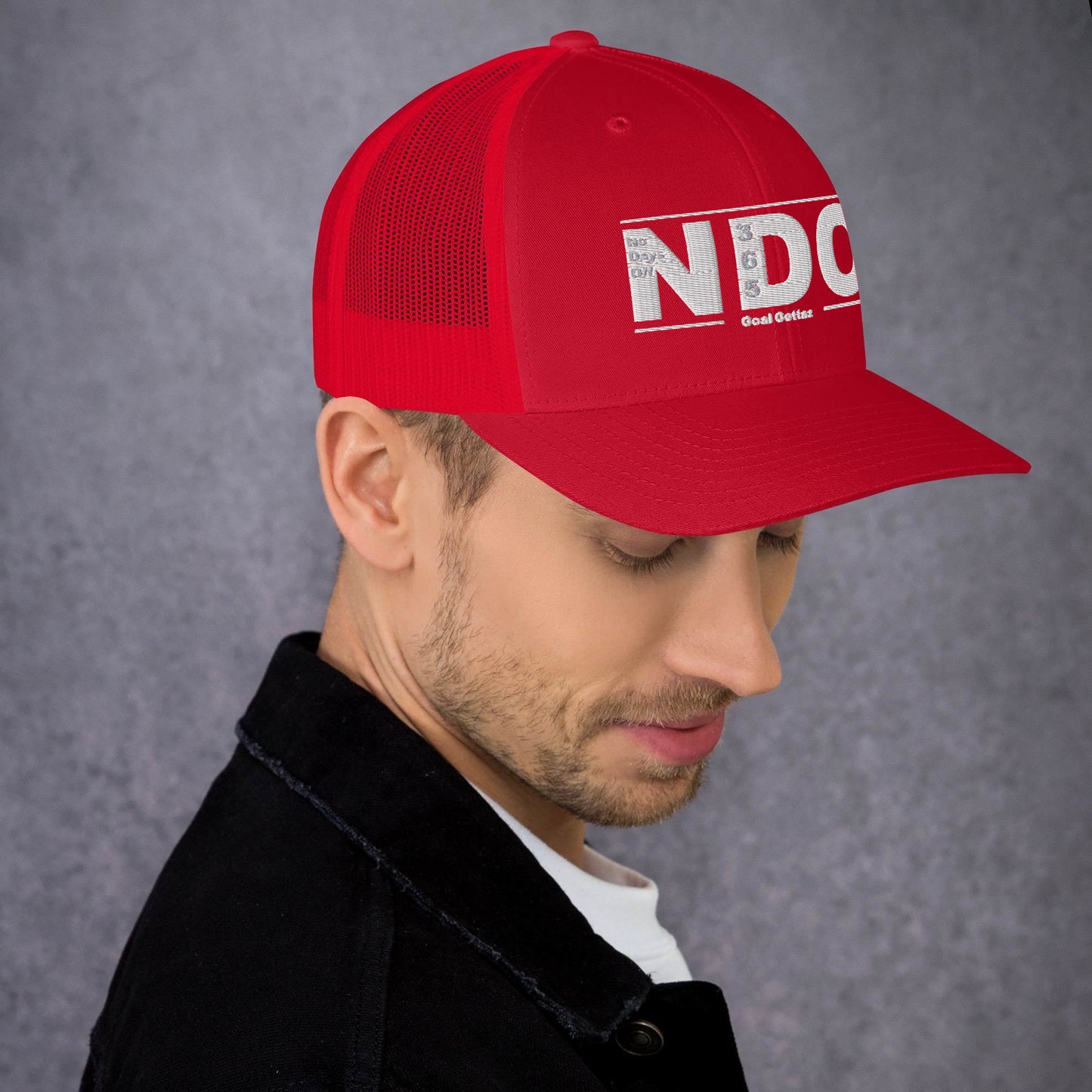 Trucker Cap with White Lettering