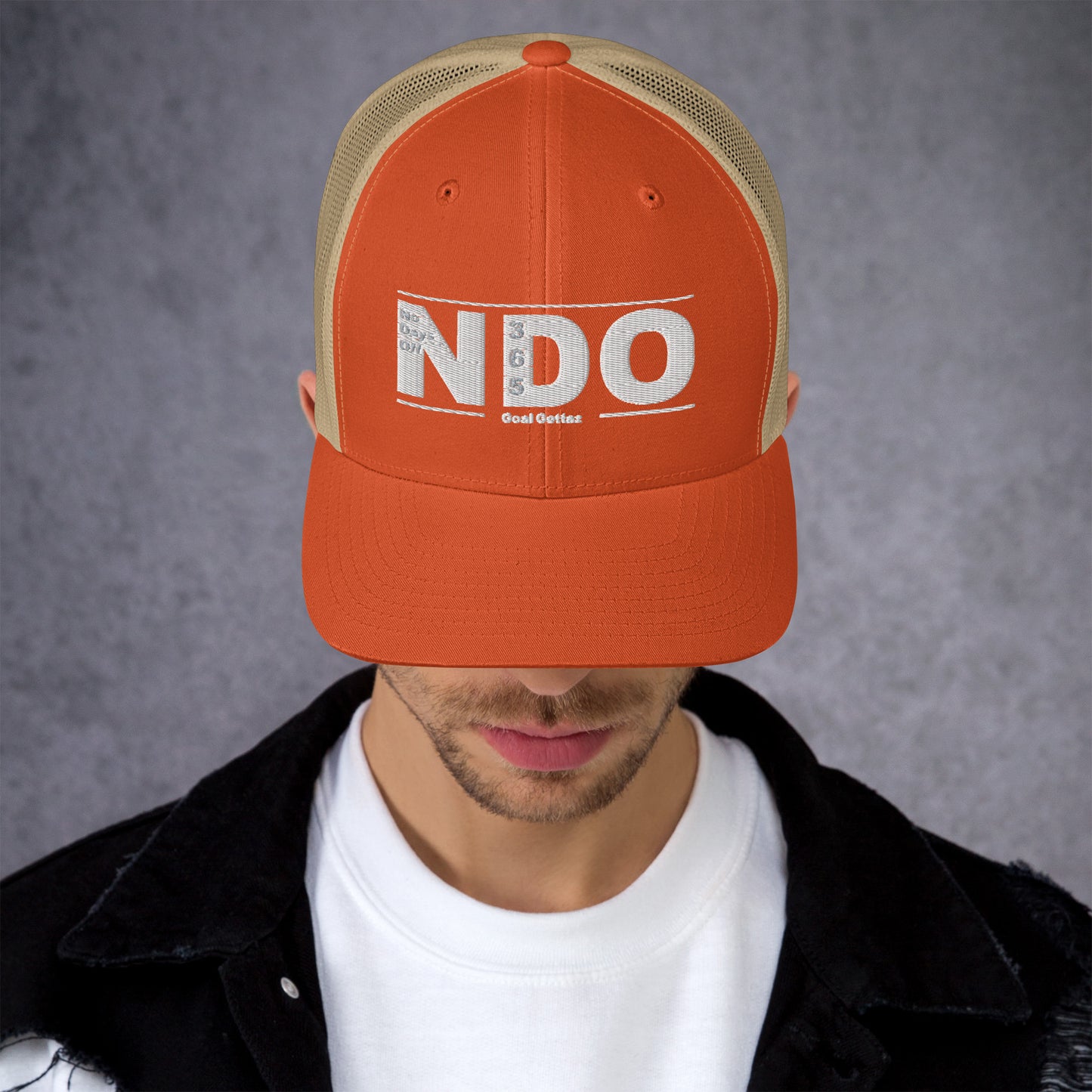 Trucker Cap with White Lettering