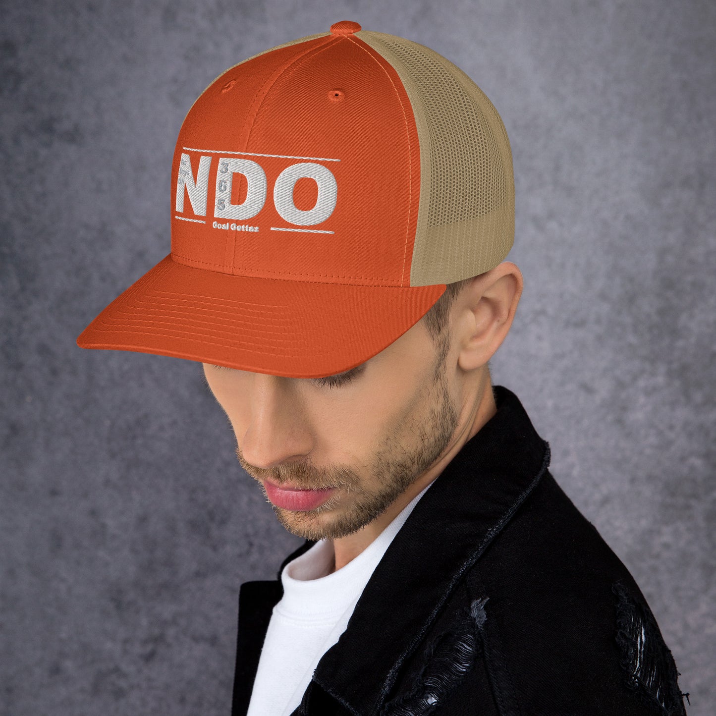 Trucker Cap with White Lettering