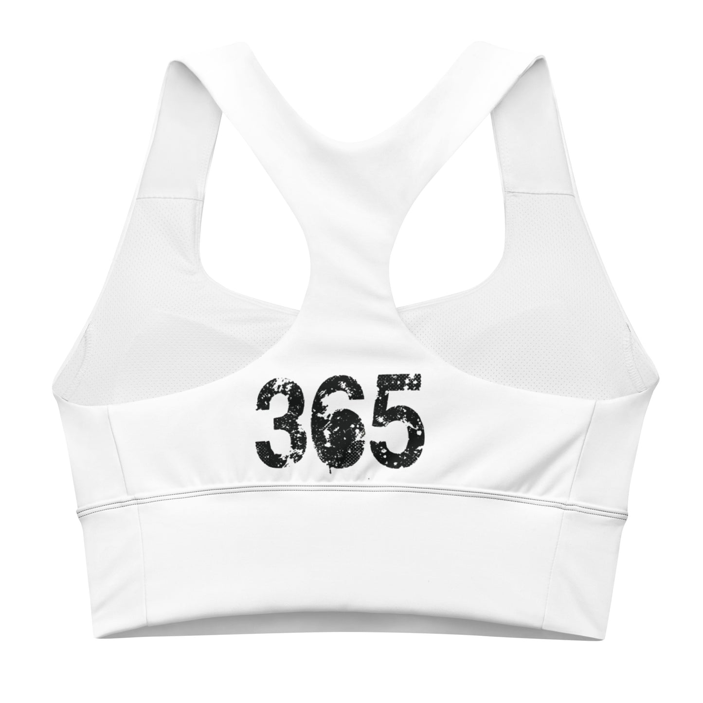 Black on White Sports Bra