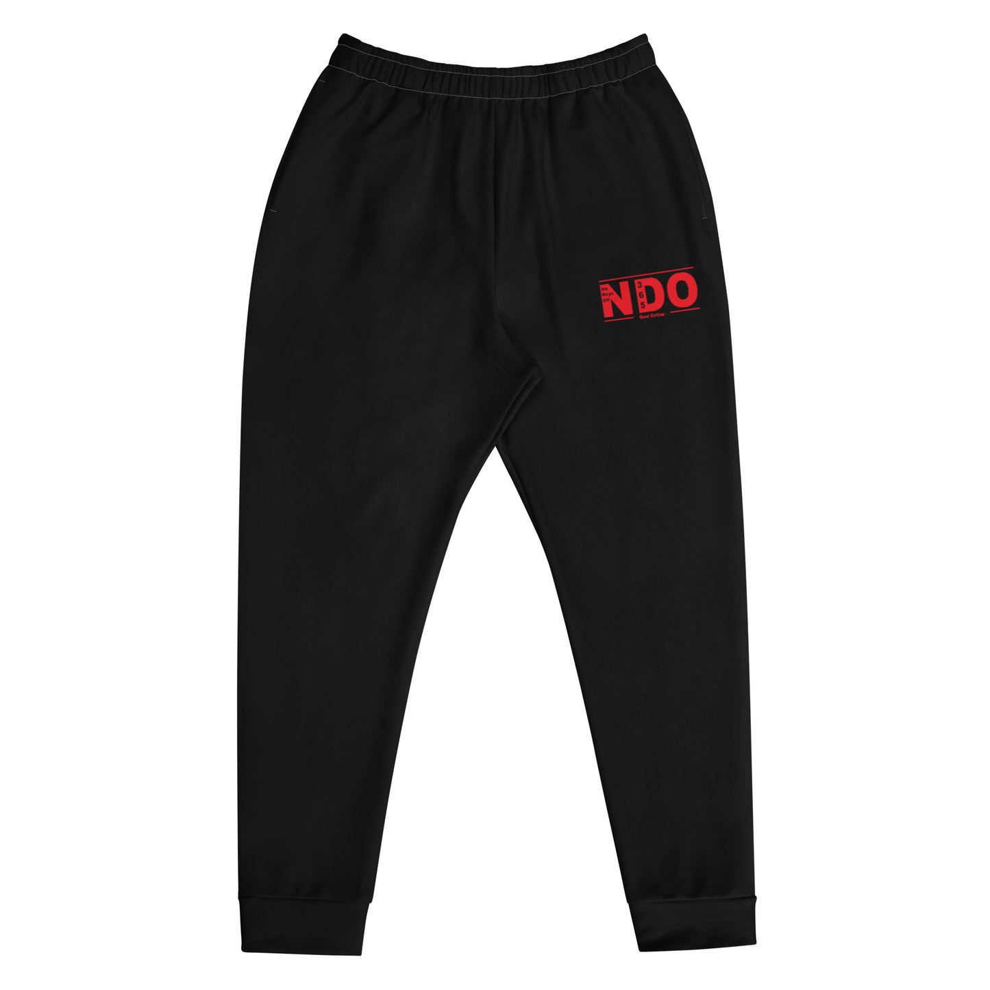 Men's Red on Black Joggers