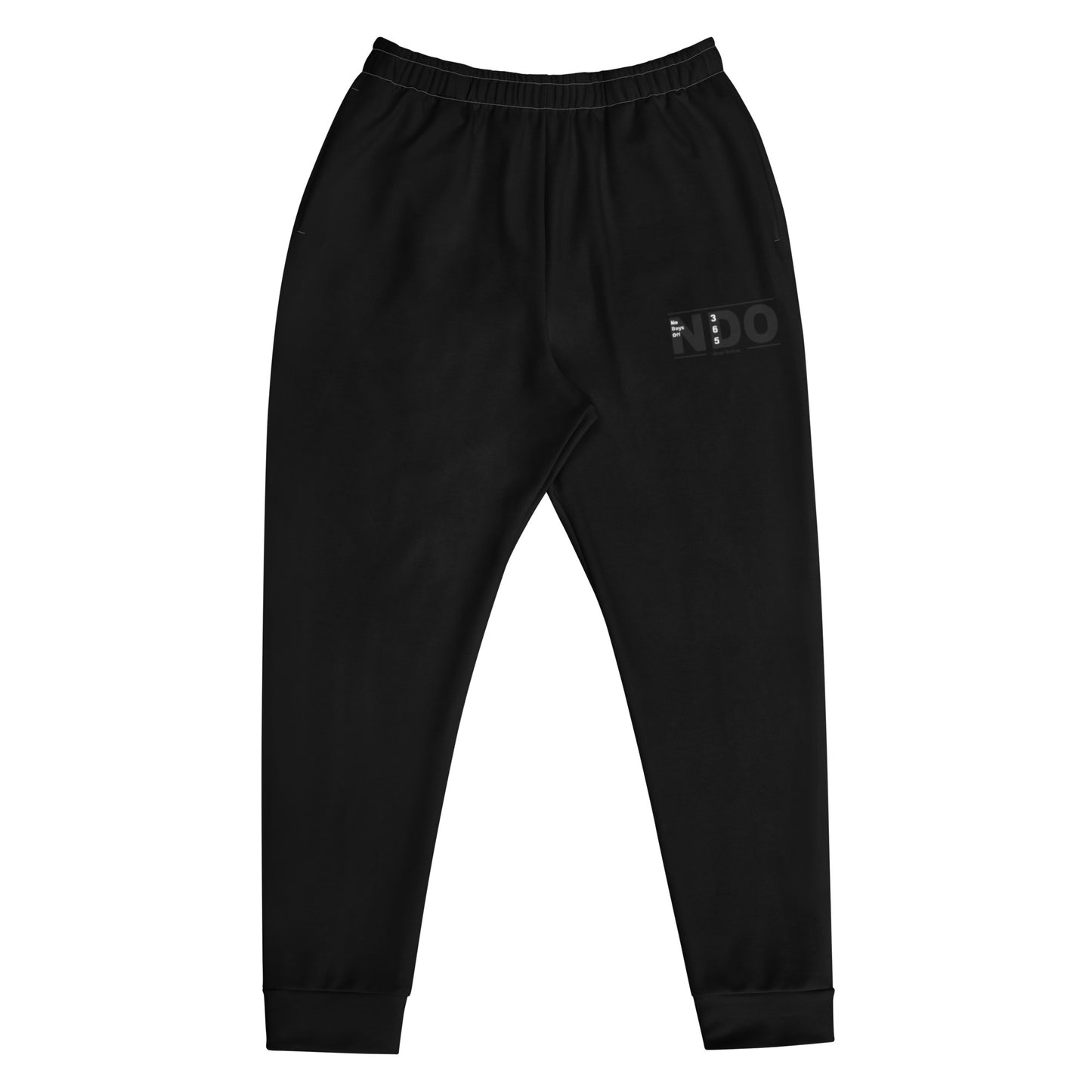 Men's Black/white on Black Joggers