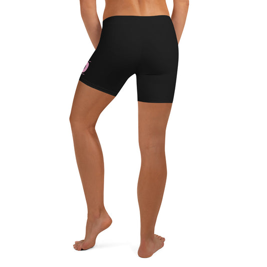 Pink on Black Shorts