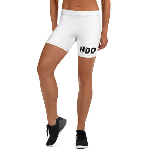 Black on White Shorts