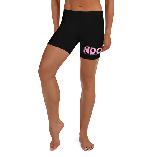 Pink on Black Shorts