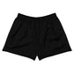 Purple on Black Women’s Athletic Shorts