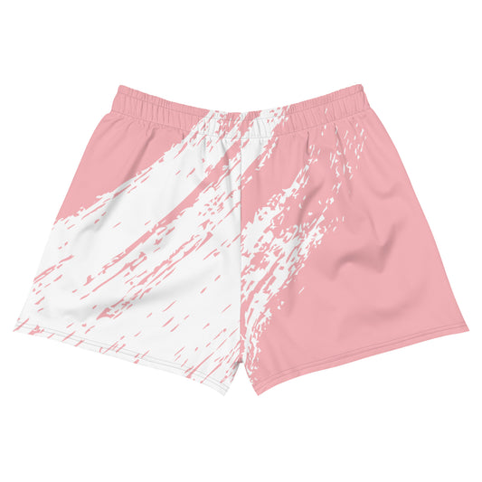 Black on Pink/White Women’s Athletic Shorts