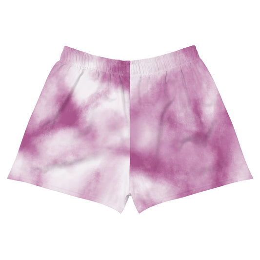 Baby Blue on Purple Women’s Athletic Shorts