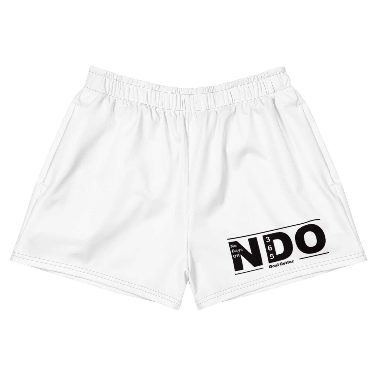 Black on White Athletic Shorts