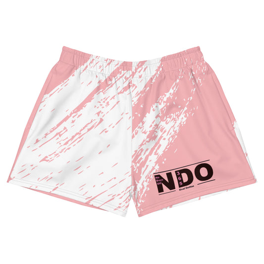 Black on Pink/White Women’s Athletic Shorts