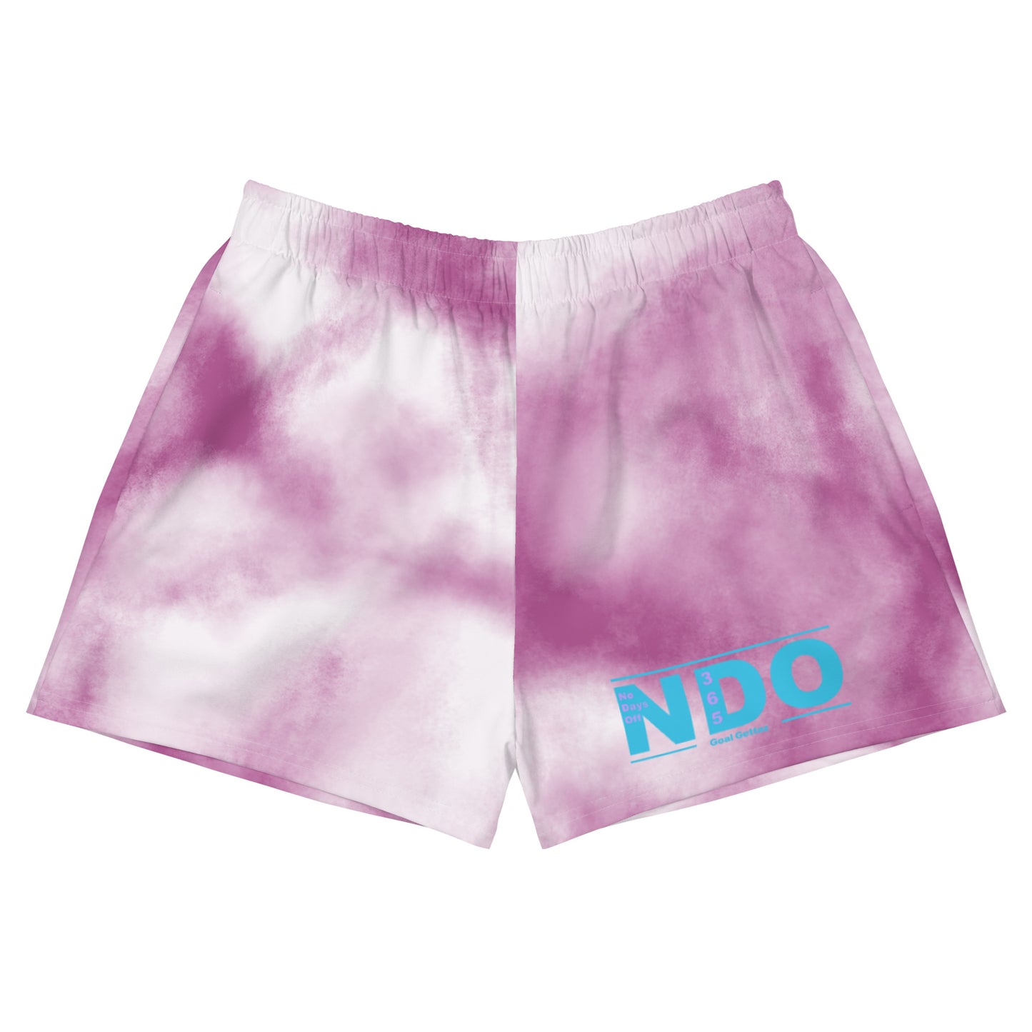 Baby Blue on Purple Women’s Athletic Shorts