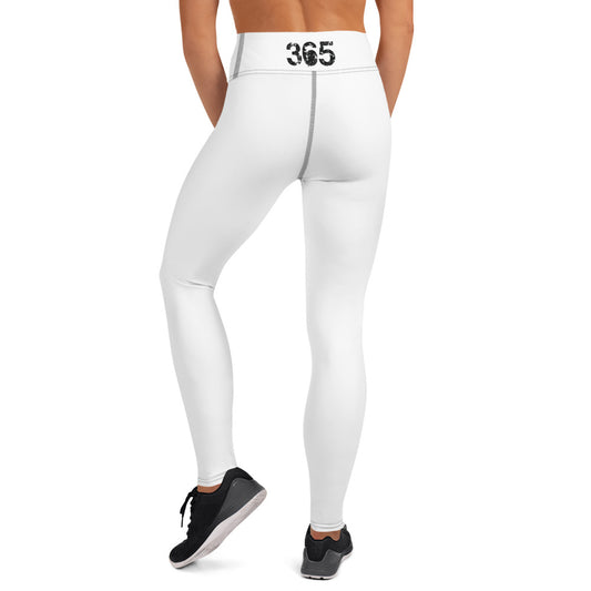Black on White Yoga Leggings