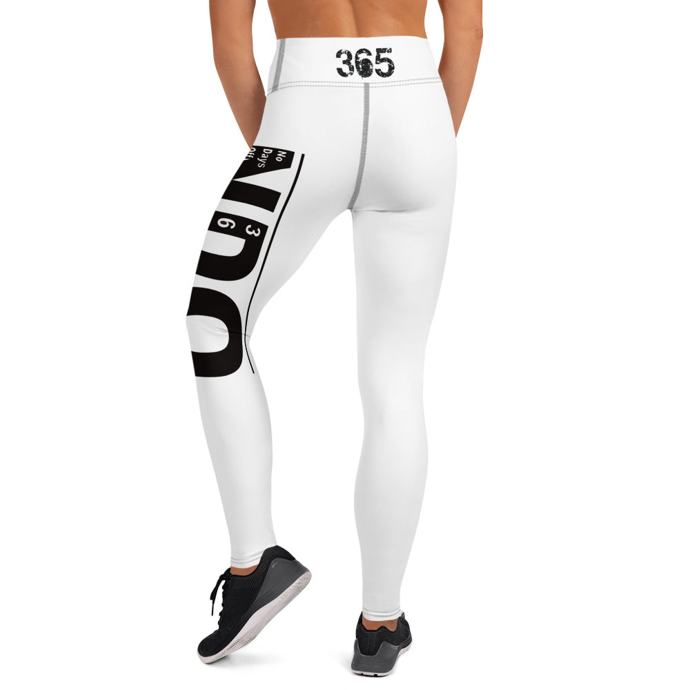 Black on White Yoga Leggings