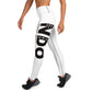 Black on White Yoga Leggings