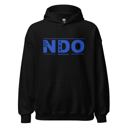 Black on Blue Unisex Hoodie